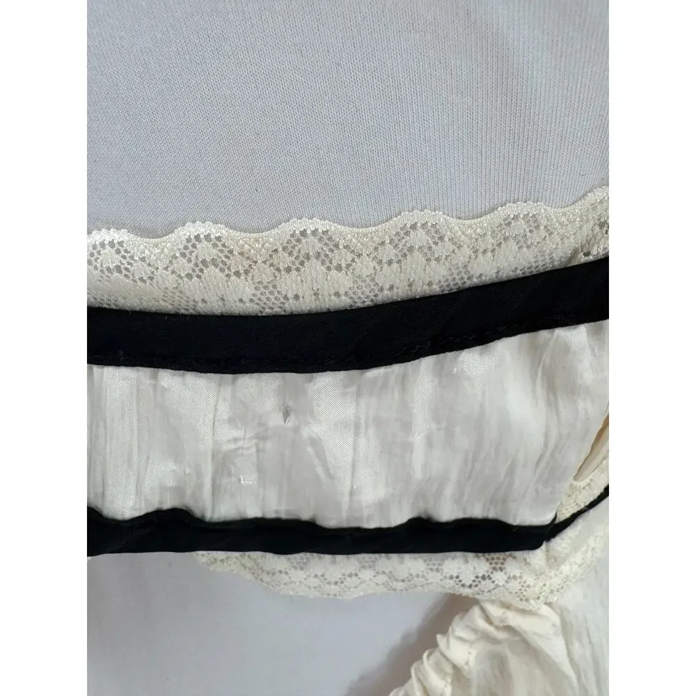Free People Intimately Brighter Days Whisper White Cream Maxi Slip Dress Sz S